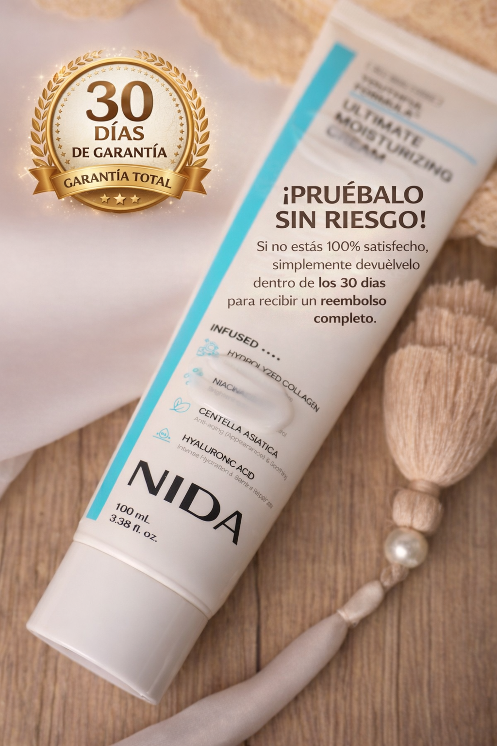 CREMA NIDA® | Hidratación y reparación intensiva - Resultados visibles en 7 días