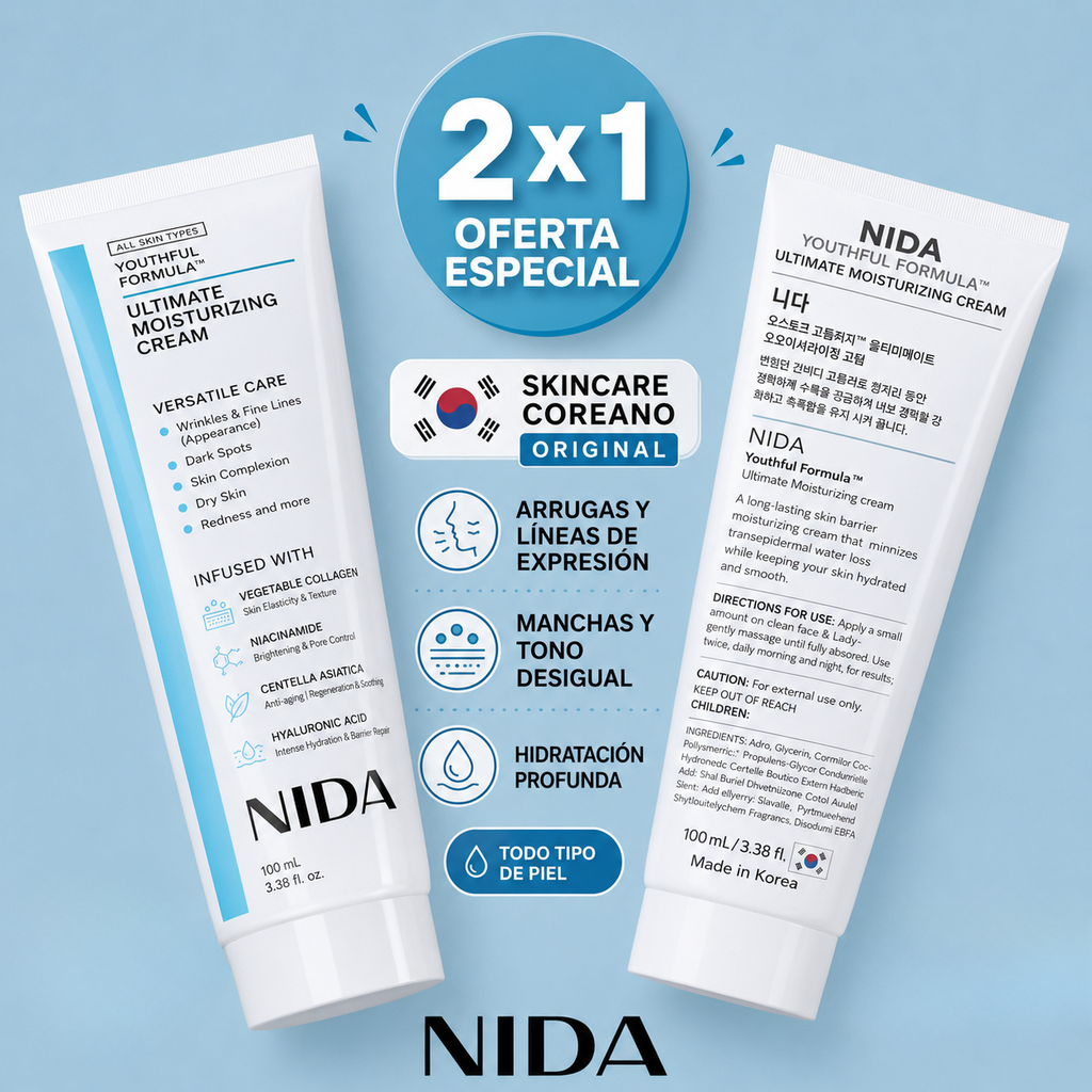 CREMA NIDA® | Hidratación y reparación intensiva - Resultados visibles en 7 días